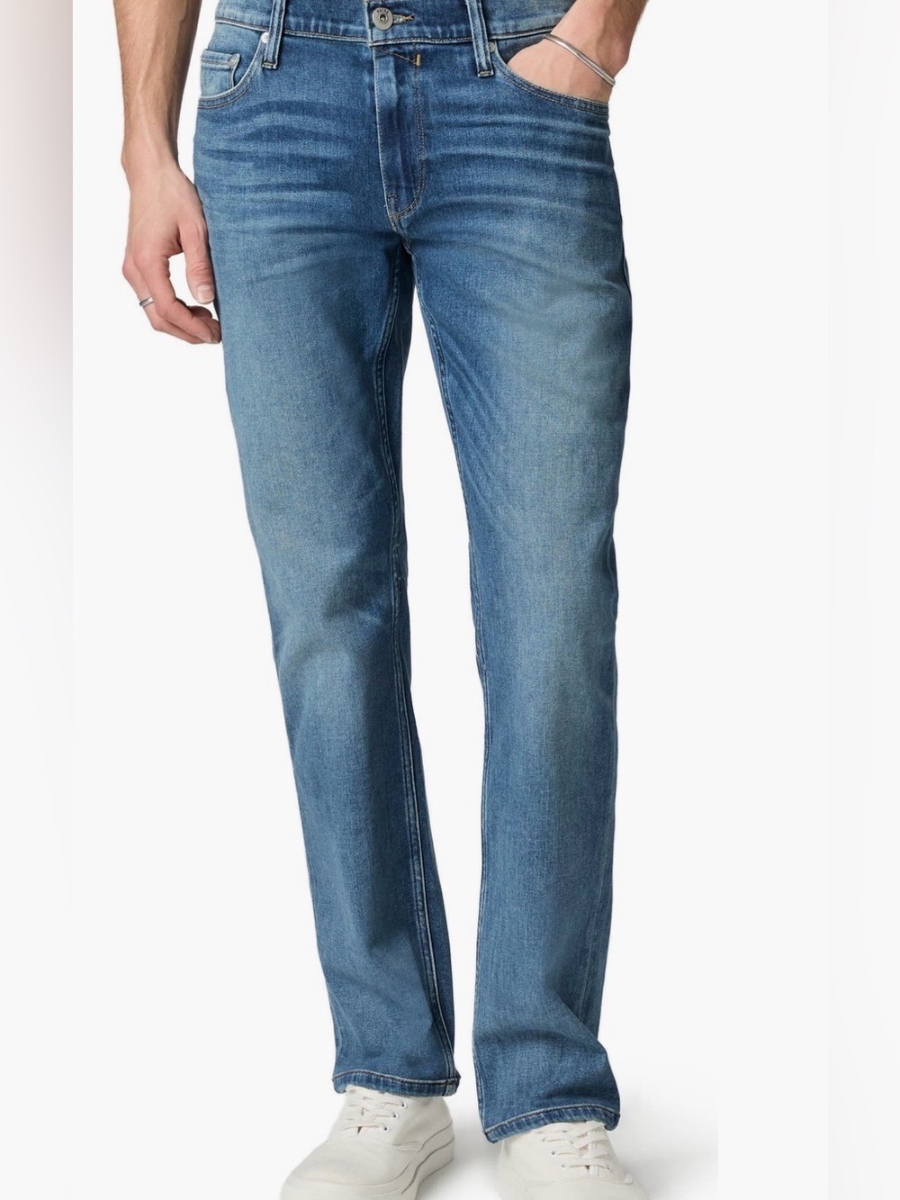 PAIGE Men's Slim Straight-Leg Federal Jeans in Medium Blue Wash Mens 30